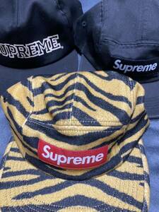 【1円スタート】supreme 帽子　３点セット