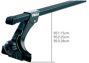 【送料無料】THULE スーリー クリッパーバン NV100クリッパー DR64V ハイルーフ 952 7123 ルーフキャリア キャリアベース 1台分 スクエアバ