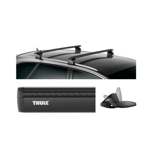 THULE スーリー BENZ　ベンツ Mクラス W164 7104 7113B ウイングバーEVO ブラック キャリアベース ルーフキャリア