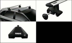 THULE スーリー BMW 2シリーズアクティブツアラー U06 ルーフレールなし 7105 7113 5343 ウイングバーEVO ルーフキャリア キャ