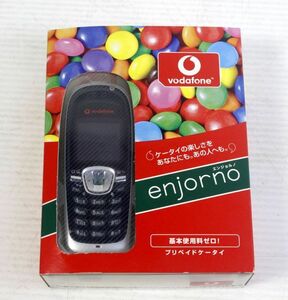 新品未使用　vodafone　enjorno　V101D　プリペイド携帯　ガラケー