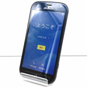 docomo/ドコモ/らくらくスマートフォン/F-42A/スマホ/スマートフォン/ネイビー/判定○/初期化済み/中古品/現状品/ジャンク/2