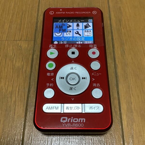 YVR−R600　ラジオボイスレコーダー　山善 YAMAZEN キュリオム Qriom