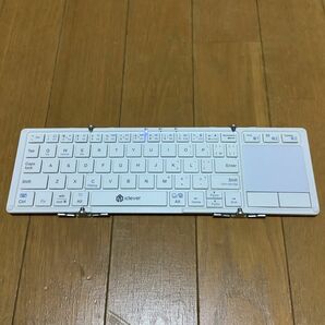 アイクレバー iClever　折り畳み式ワイヤレスキーボード IC-BK08 シルバー　比較的美品　ワイヤレス Bluetooth