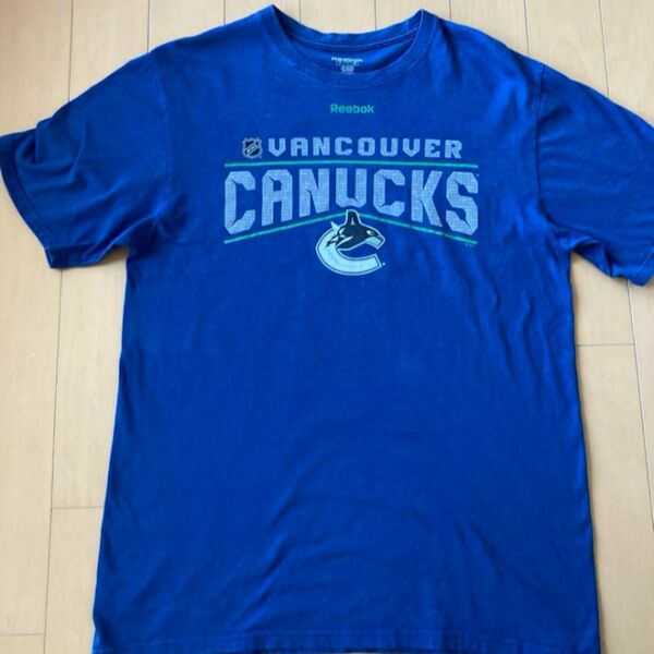 リーボック　 バンクーバー　Vancouver Canucks Tシャツ（L） Tシャツ 半袖