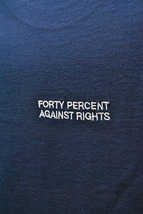 FORTY PERCENT AGAINST RIGHTS MY WAR SS TEE FPAR フォーティーパーセントアゲインストライツ 半袖 Tシャツ ネイビー S_画像4