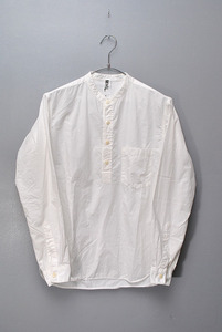 MHL. cotton pull over shirt white band color M