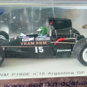 スパークモデル 1/43 BRM・P160E 1974年 アルゼンチンGP アンリ.ペスカロロ spark Henri.Pescarolo 1974 Argentina GP Team・MOTUL BRMの画像2