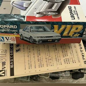 アオシマ 1/24 VIPカーシリーズ V-18 LEOPARD ULTIMA V30 TWINCAM TURBO 1988 レパード アルティマ ツインカムターボ(F31)未組立品 絶版品の画像8