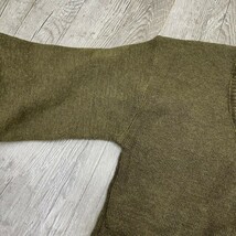 未使用/size.5 ビンテージ ベルギー軍 MITIN Patron Vネック ミリタリー ニット セーター ユーロ ヨーロッパ フランス軍 ドイツ軍 イギリス_画像5