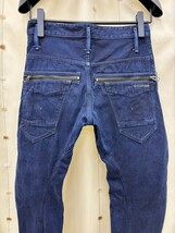 良品 G-STAR RAW ジースターロウ NEW RILEY 3D LOOSE TAPERED 濃紺インディゴ 立体裁断 テーパード デニムパンツ W30 L32 メンズ ジーンズ_画像5