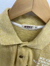 希少 良品 AVIREX アヴィレックス U.S.NAVY 刺繍 ワッペン コットン 半袖 ポロシャツ M メンズ 半袖シャツ 上野商会 綿100% Tシャツ_画像4