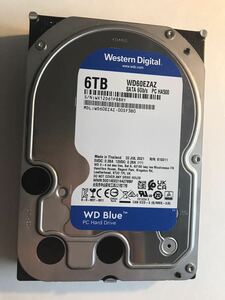 ⑨Western Digital/ウエスタンデジタル　3.5インチ　SATA　HDD　ハードディスクWD60EZAZ　 6TB　 