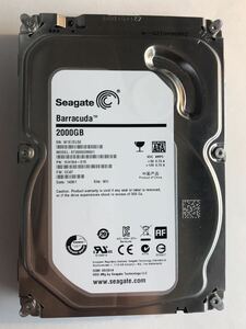 ⑧SEAGATE/シーゲート　BARRACUDA　3.5インチ　SATA　HDD　ハードディスクST2000DM001　 　2TB　 