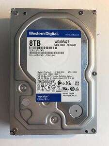 ②Western Digital/ウエスタンデジタル　3.5インチ　SATA　HDD　ハードディスクWD80EAZZ　 8TB　 