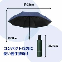 折りたたみ傘 晴雨兼用 男女兼用 雨傘 日傘 晴雨兼用 遮熱 遮光 ブルー_画像5