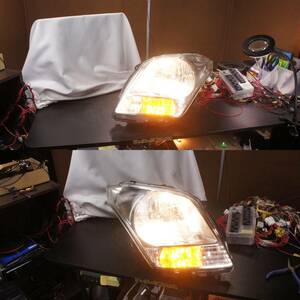 点灯OK 左右セット HID ヘッドライト バラスト付 MH23S ワゴンR MJ23S AZワゴン 助手席側 運転席側 100-59193 スズキ 純正 @5556s