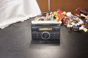 動作OK PY00A オーディオ Y12 ウイングロード 松下電器 ヘッドユニット 2DIN CD FM AM 28185-ED200 CQ-JN8400AK 日産 純正 @5536s