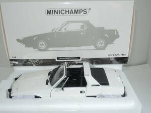 ☆超レア504台限定☆PMA 1/18 フィアットFIAT X1/9 1974 white ☆240426