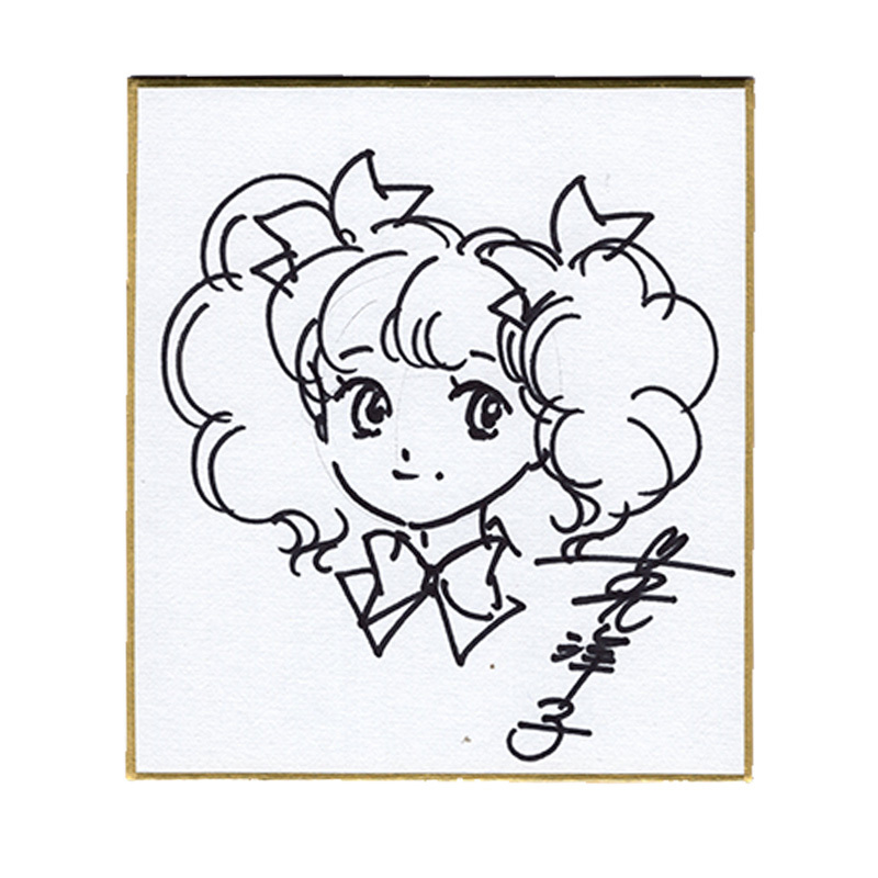 [Photo evidence included] Yoko Hanabusa, autographed colored paper, autographed on-site photo included, manga artist, comics, anime goods, sign, Hand-drawn painting