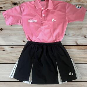 女子テニスインターハイユニフォーム LUCENT上下セット シャツ スコート バドミントン ゴルフ 卓球 スポーツウェア の画像1