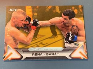 状態注意！99枚限定 ヘナン・バラオ ゴールドパラレルレギュラーカード No.22 TOPPS UFC KNOCKOUT 2016