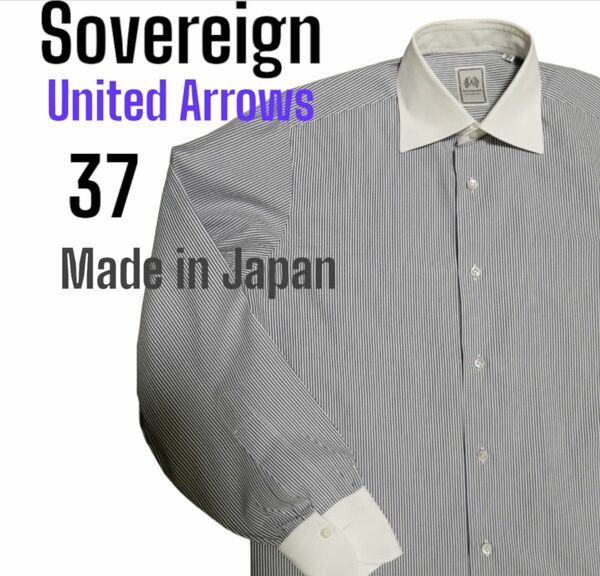 Sovereign ユナイテッドアローズ クレリックドレスシャツ 37 日本製