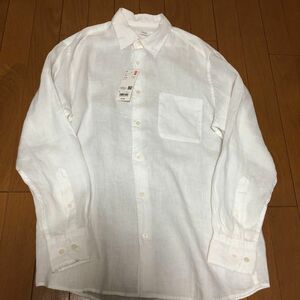 UNIQLO プレミアムリネンシャツ長袖 Ｌ