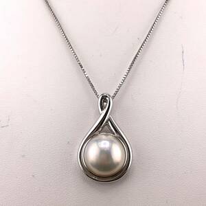 E03-10267 TASAKI ☆マベパールネックレス 約 13.89mm(幅) 9.4g SV ( タサキ マベ pearl necklace SV jewelry )