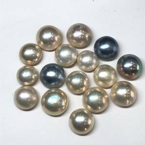 L04-0042 16点まとめ☆マベパールルース 30.1g 150.5ct ( マベパール pearl 半円真珠 裸石 宝石 jewelry )の画像1