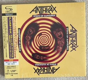 新品【国内2SHM-CD】アンスラックス ステート・オブ・ユーフォリア（30th Anniversary Edition） ANTHRAX State of Euphoria UICY15804