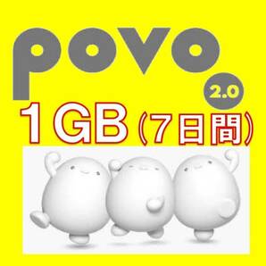 1GB 入力期限5月20日 povo2.0 プロモコード 有効期限7日間の画像1