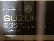 SUZUKI C-10 クラシックギター　演奏可　ジャンク品_画像6