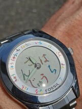 希少 フォッシル FOSSIL BIG TIC ひらがなレインボー 腕時計_画像2