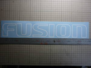 FUSION/フュージョン　切り文字/カッティング/ステッカー　ウィングなどに　W:40.3㎝ H:6.3㎝