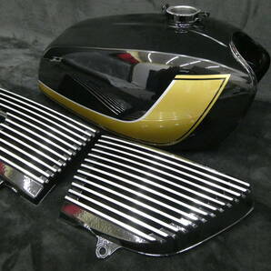  ＧＴ３８０ タンク Ｂ１金 白＋アルフィン サイドカバー セット/ GT550フューエルタンク ガソリンタンク 燃料タンク 外装 キジマBEETの画像2