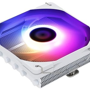 【美品】トップフロー型CPUクーラー LED 本体白色の画像1