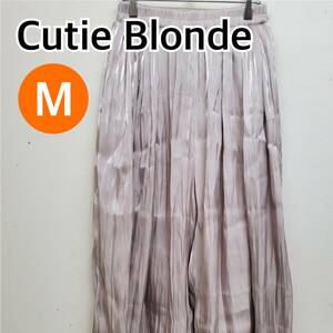 【新品】Cutie Blonde キューティーブロンド スカンツ ガウチョパンツ パンツ ステテコ ベージュ系 レディース Mサイズ【CB28】