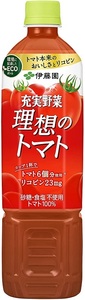 理想のトマト 伊藤園 充実野菜 PET 740g×15本 (1ケース) エコボトル 【送料込み・一部地域除く】