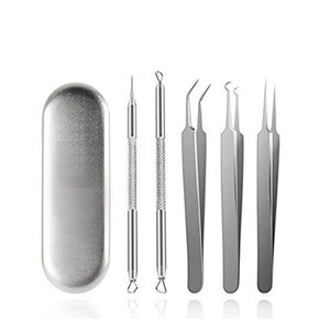  wool hole care exclusive use kit 5 pcs set high precision anti-bacterial made of stainless steel professional specification tweezers TEC-KEANA-CARED [ mail service shipping *]