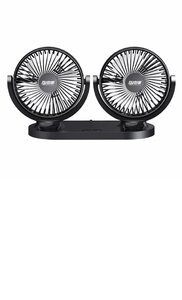 USB electric fan twin fan angle adjustment USB sleeping area in the vehicle desk eko cool tere Work tecc-twinfan12v02