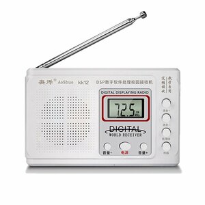  pocket radio FM DSP high sensitive reception small size carrying light weight mobile convenience liquid crystal battery type compact portable radio tecc-pokeradio