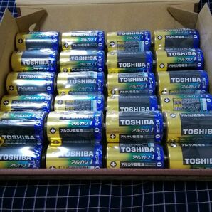 期限長持ち　東芝　TOSHIBA　単一　単１　単１電池　アルカリ乾電池　2個パック×12　計24本　ヤフネココンパクト宅急便