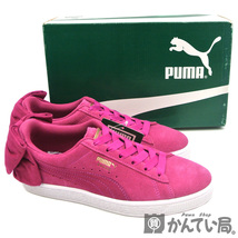 19531 PUMA【プーマ】スウェード BOW スニーカー リボン サイズ：23.5cm レディース【未使用品】USED-SS_画像1