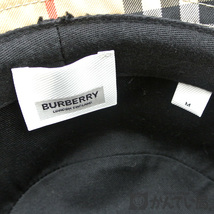 19540 BURBERRY【バーバリー】バケットハット チェック バケハ 帽子 Mサイズ メンズ レディース ユニセックス【中古】USED-AB_画像6