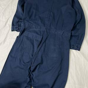 00s 00年代 US NAVY COVERALL UTILITY ツナギ オールインワン つなぎ カバーオール ユーティリティ ネイビー 紺 42 古着の画像6