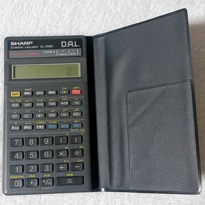 【ジャンク扱い・現状品】 シャープ 関数電卓 EL-509G SHAPP オフィス用品 OA機器 ON/OFF確認済の画像4