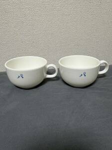 ナルミ コーヒーカップ 2客セット NARUMI 日本製 パ ギャラリー アート作品 ビンテージ ホワイト
