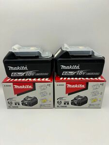 2個 美品 BL1860B マキタ 純正 バッテリー makita 18v 6ah BL1860 雪マーク 2