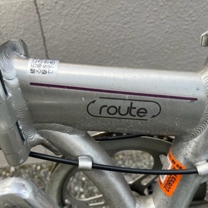 中古未整備 DAHON route シルバー 折り畳み自転車 6段変速 アルミフレームの現状出品の画像7